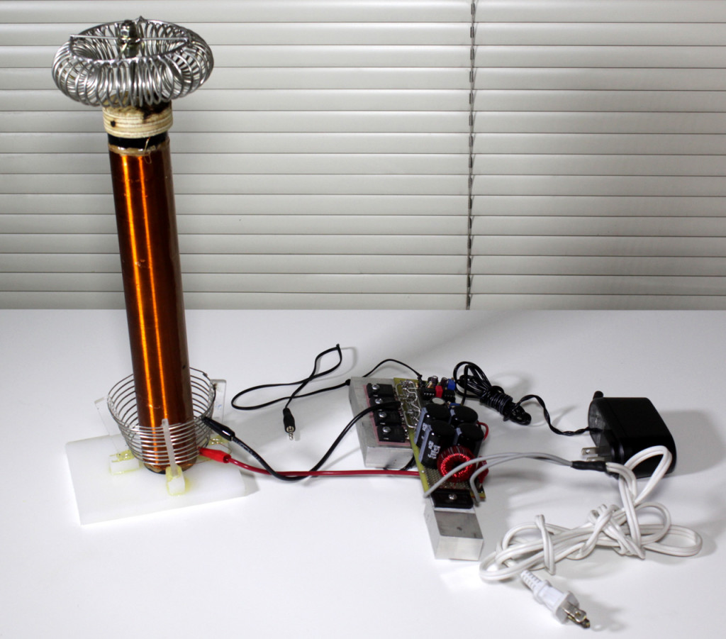 Mini Tesla-Spule Square Wave Solid Music Tesla Coil Audio Physik Lightning  Model