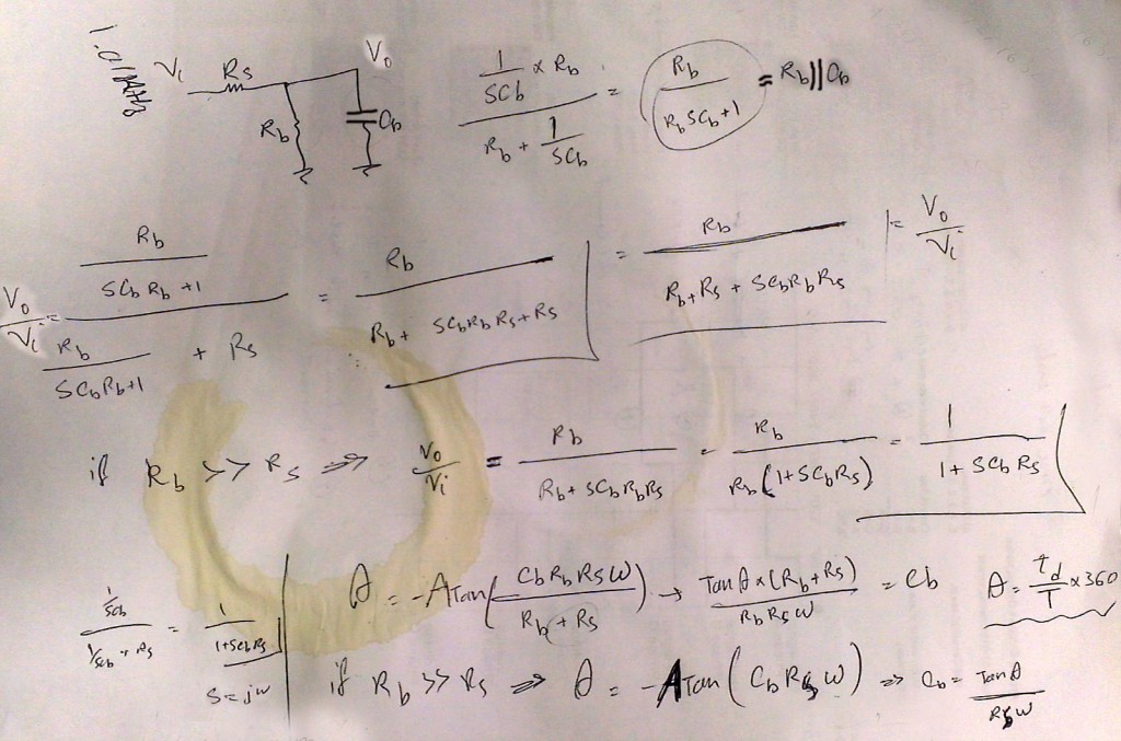 Calculations to derive capacitance formulas