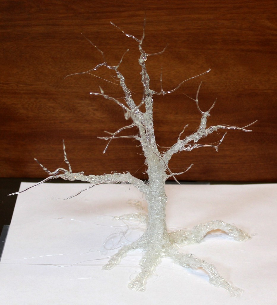 3D Orinted Tree with Hot Glue